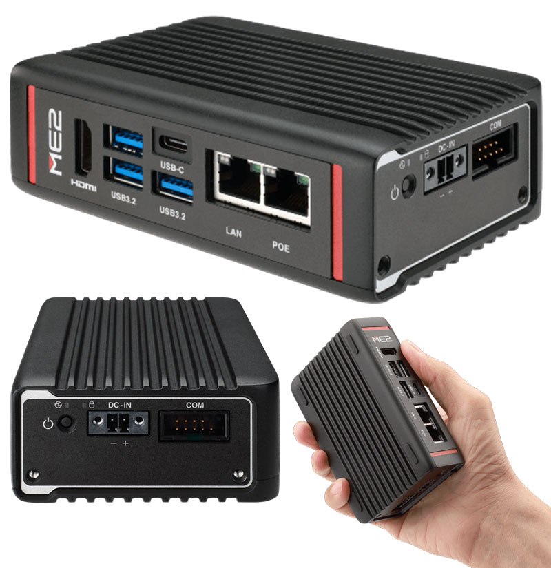 Mitac ME2-10TWT-N150-8GB-PD (Intel N150, 8GB RAM, 1x LAN / 1x PoE, 4x USB, TPM) <b>[FANLESS]</b>